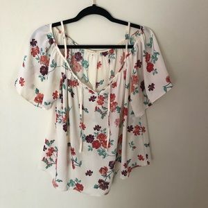 Copper Key Floral Blouse